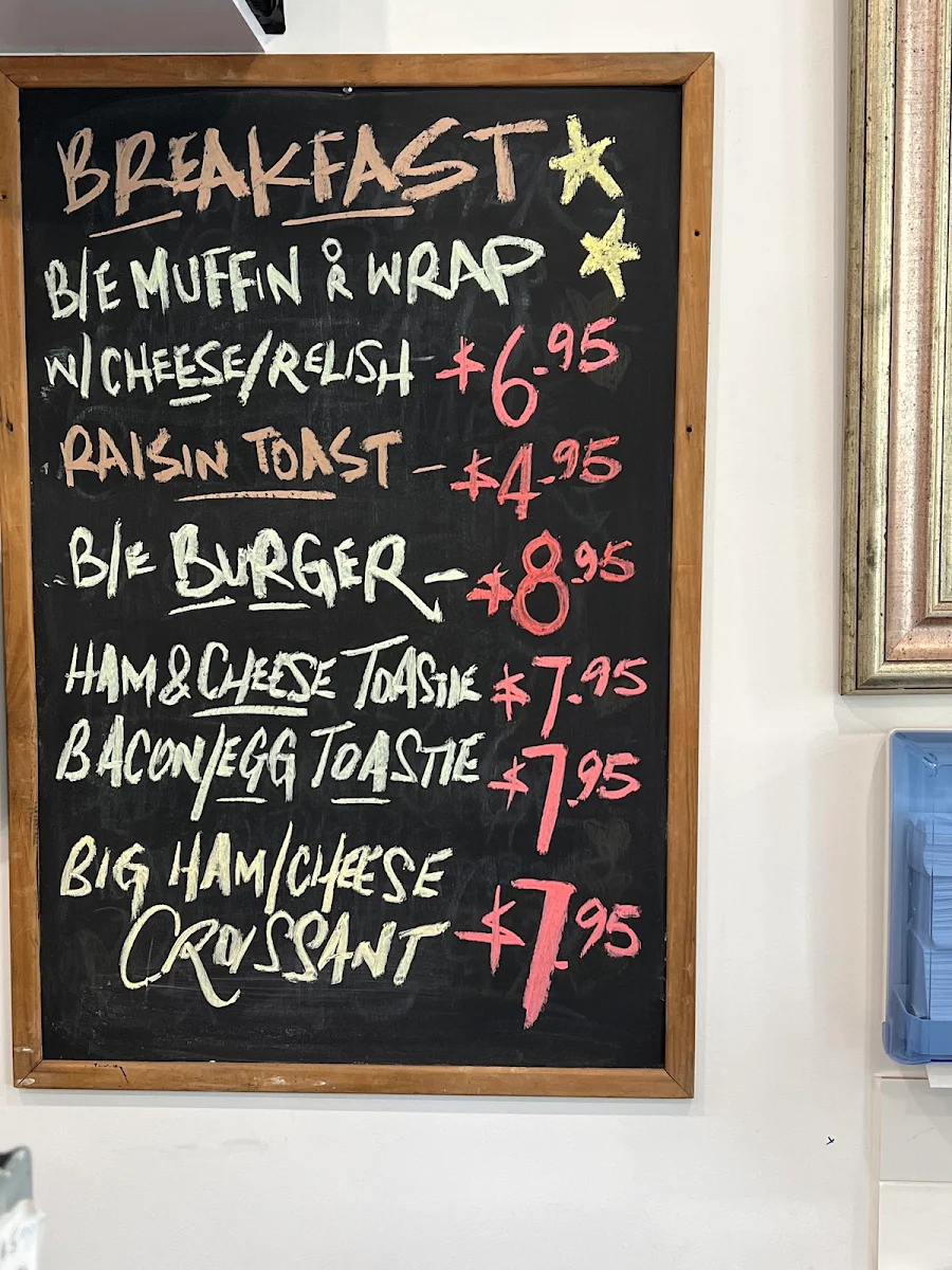 Menu, Frog N' Toad Corner Store