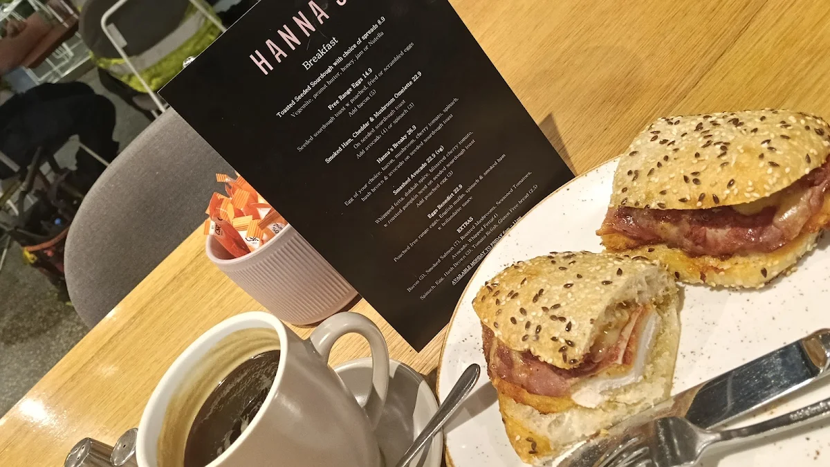 Menu, Hanna's Cafe