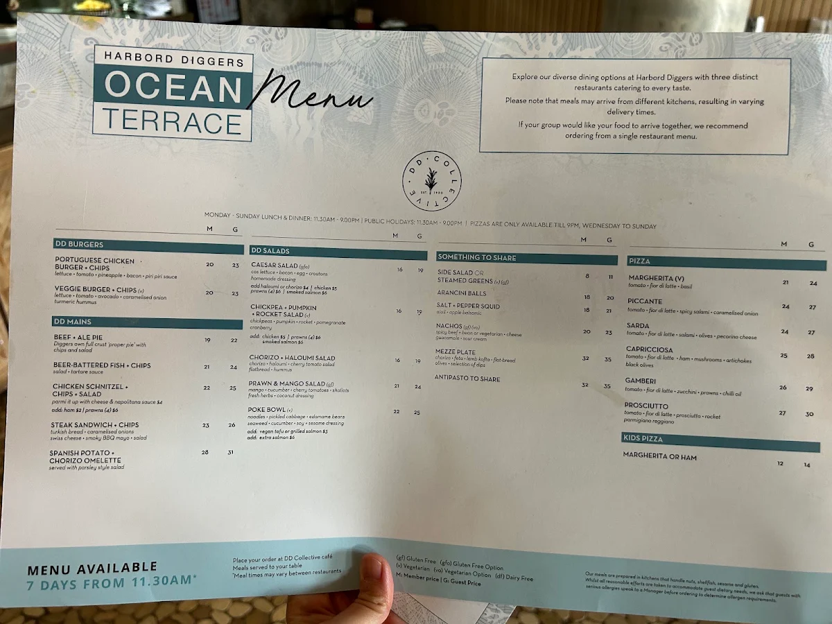 Menu, DD Collective