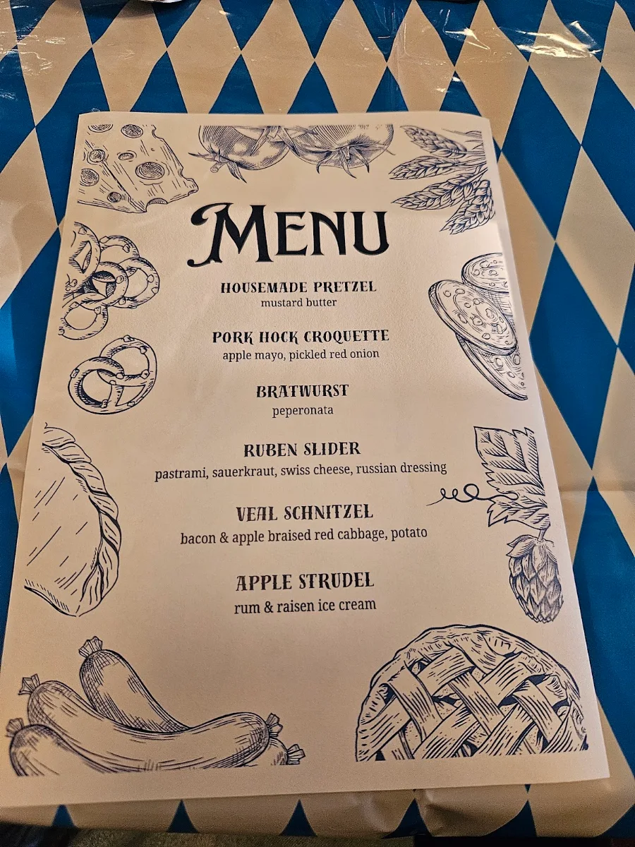 Menu, Greenwood Hotel