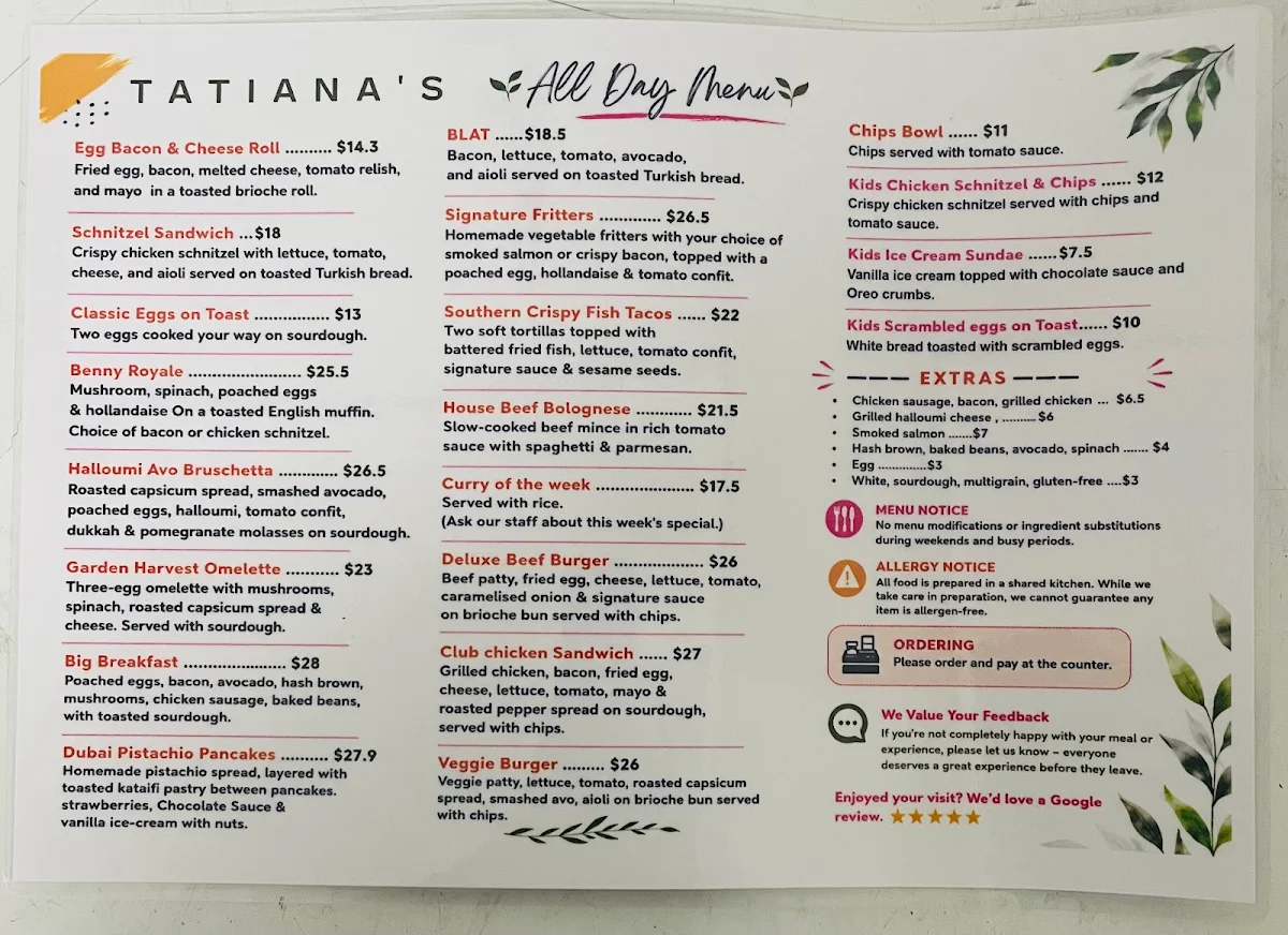 Menu photo 1