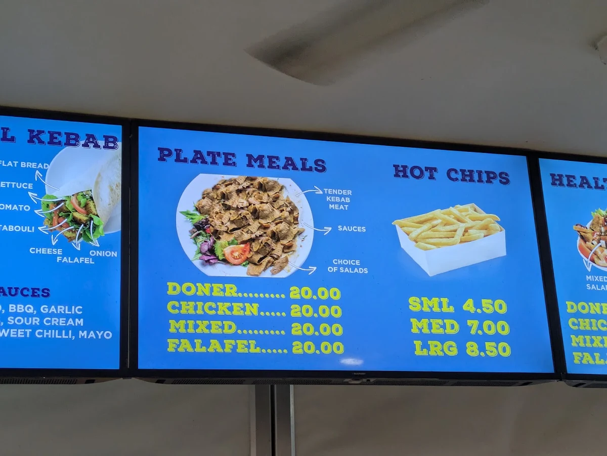 Menu, Sunshine Kebabs