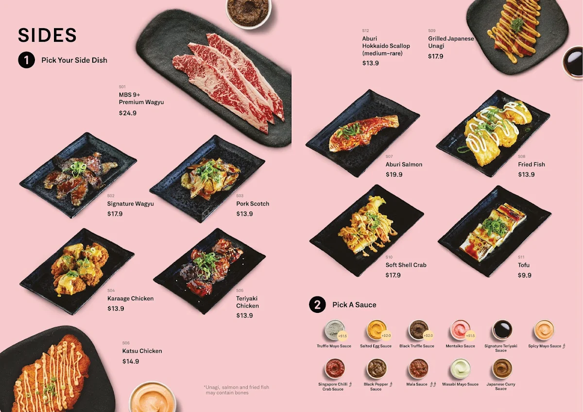 Menu, OMI Chadstone