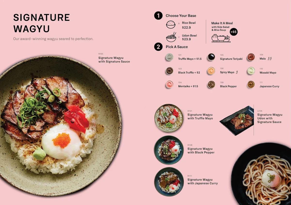 Menu, OMI Chadstone