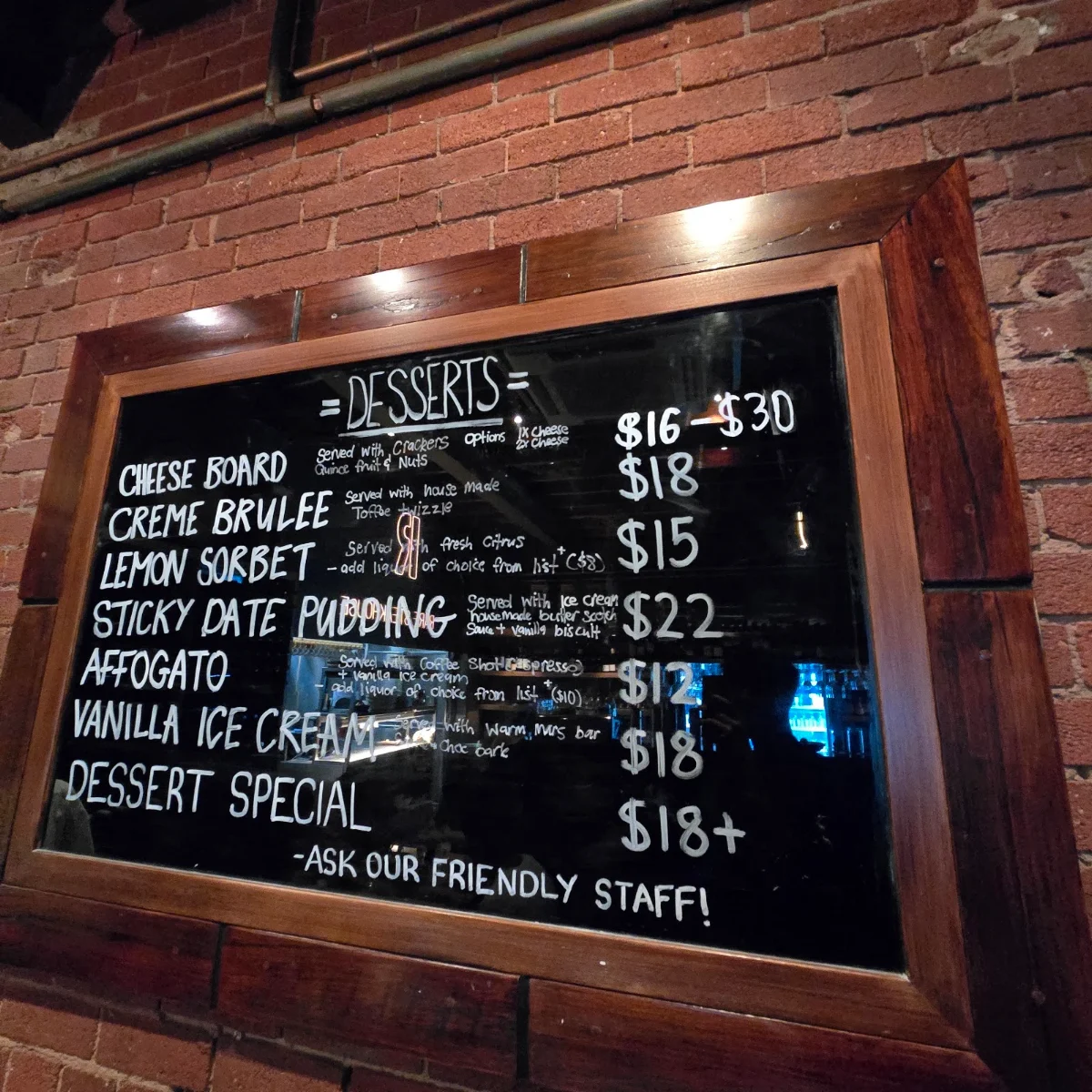 Menu, Rare Steakhouse Midtown