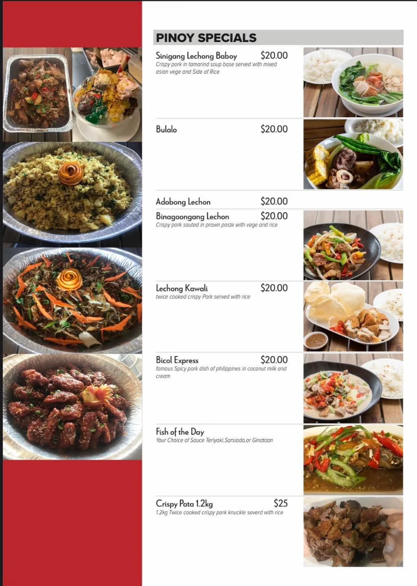 Menu, ALT WA Reschowrant