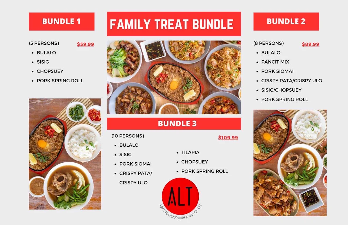Menu, ALT WA Reschowrant