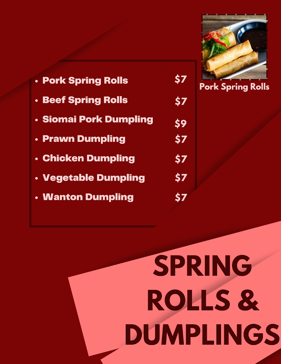Menu, ALT WA Reschowrant