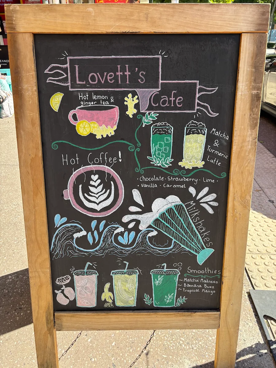 Menu, Lovett's Place