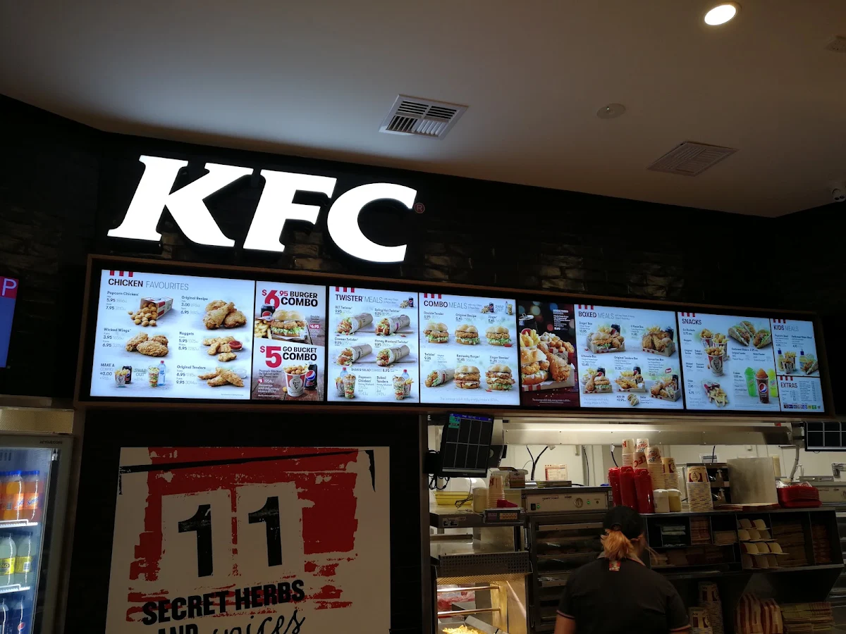 Menu, KFC Wollongong Central