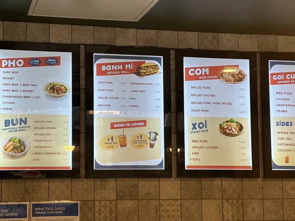 Menu, What The Pho ANU