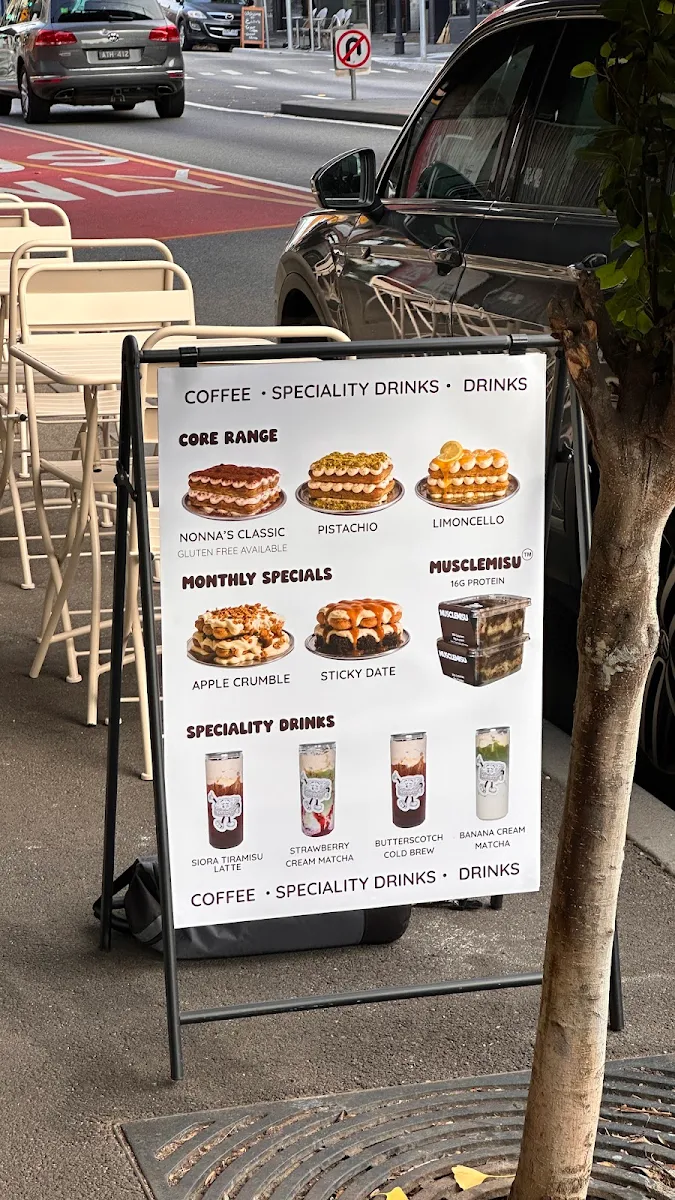 Menu, Siora Tiramisu