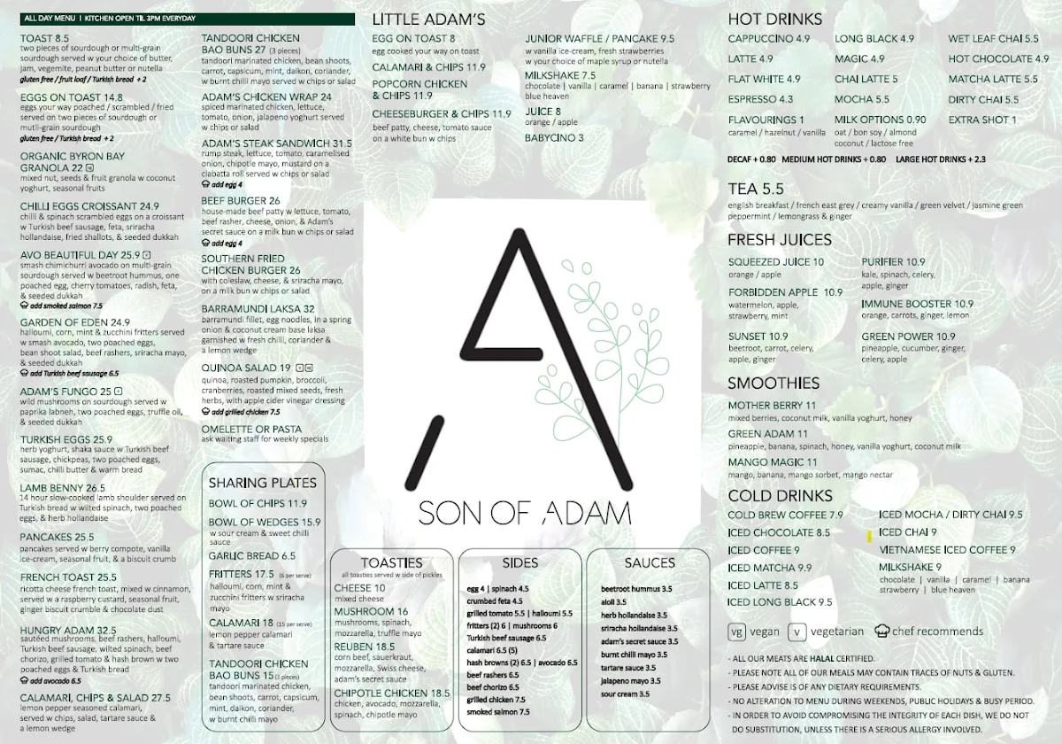 Menu, Son of Adam
