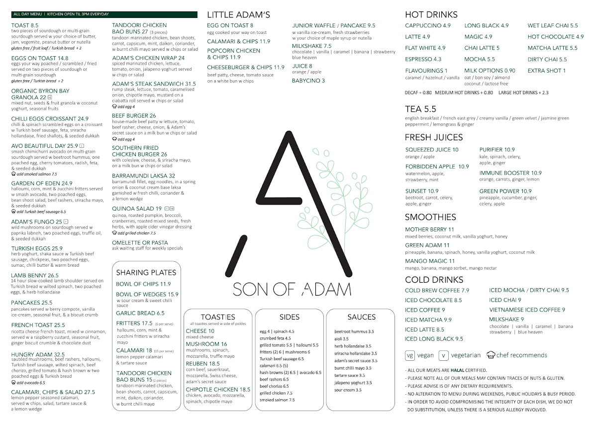 Menu, Son of Adam