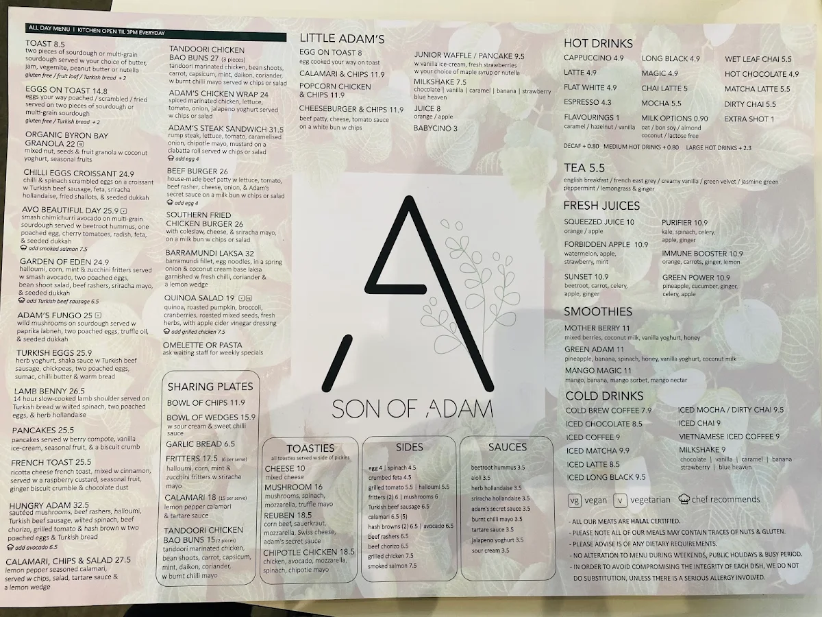 Menu, Son of Adam