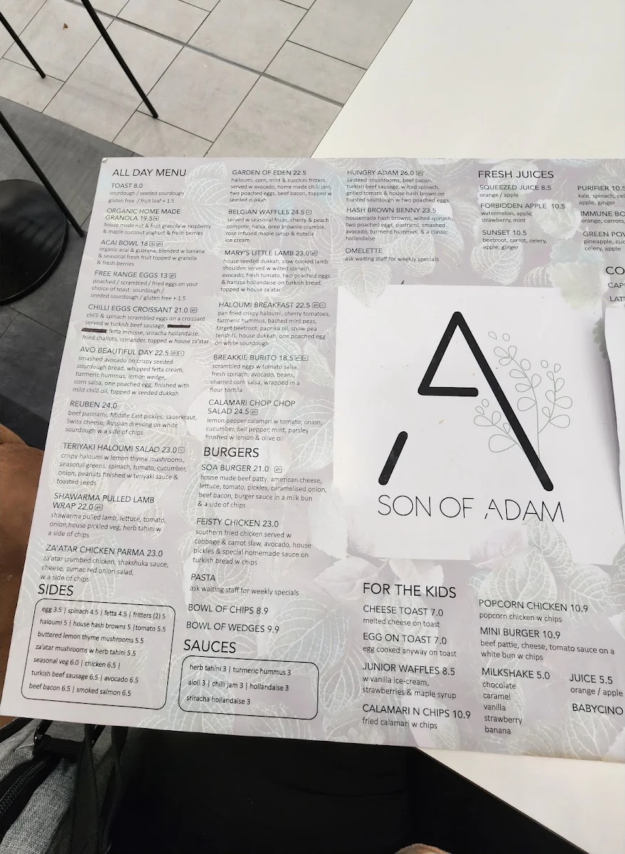 Menu, Son of Adam