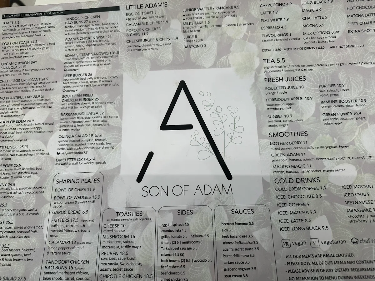 Menu, Son of Adam