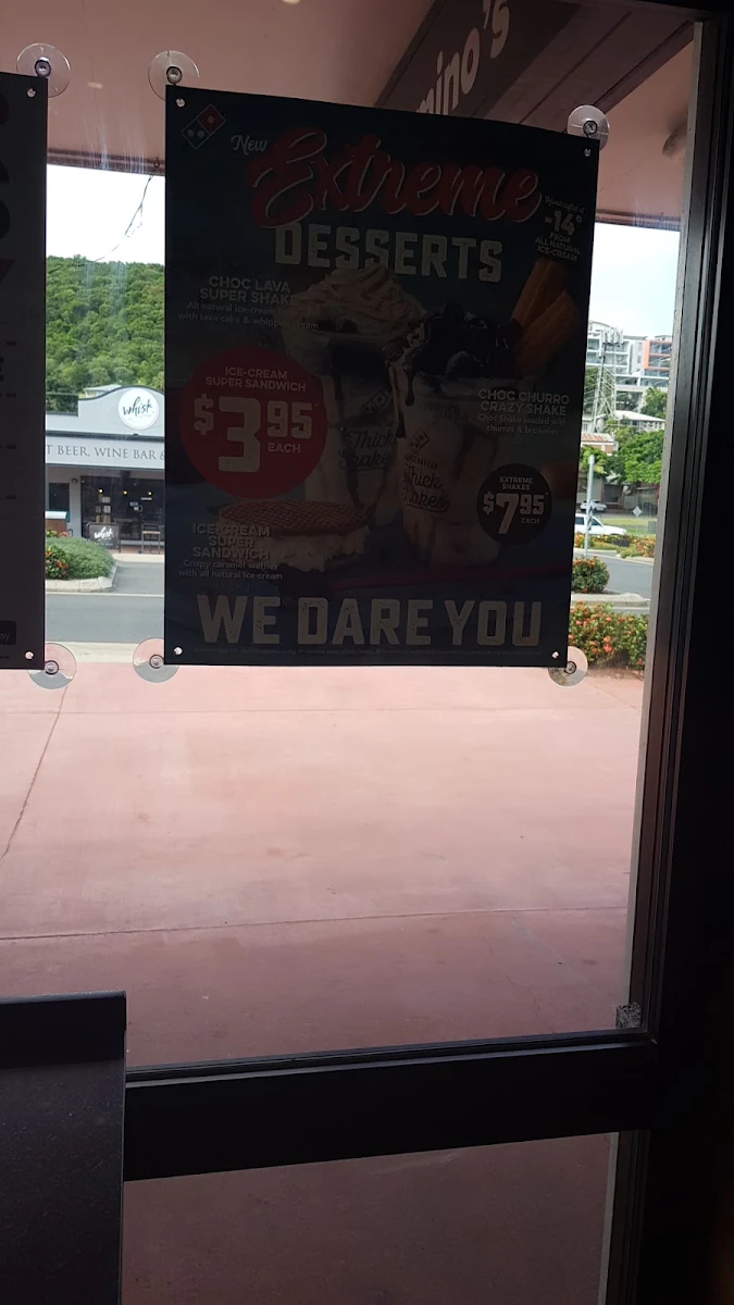 Menu, Domino's Pizza Yeppoon