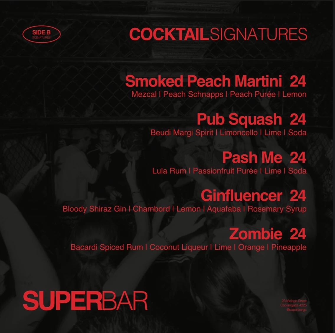 Menu, Superbar