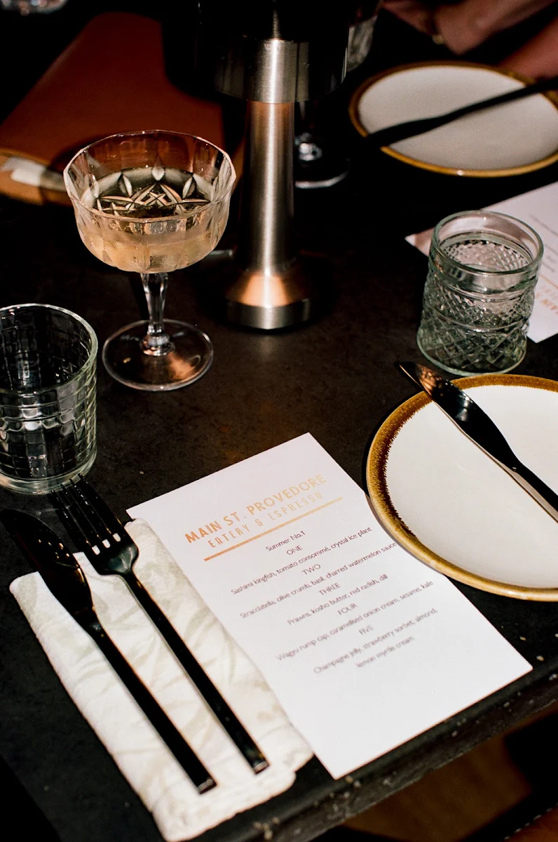 Menu, Main St. Provedore Eatery & Espresso
