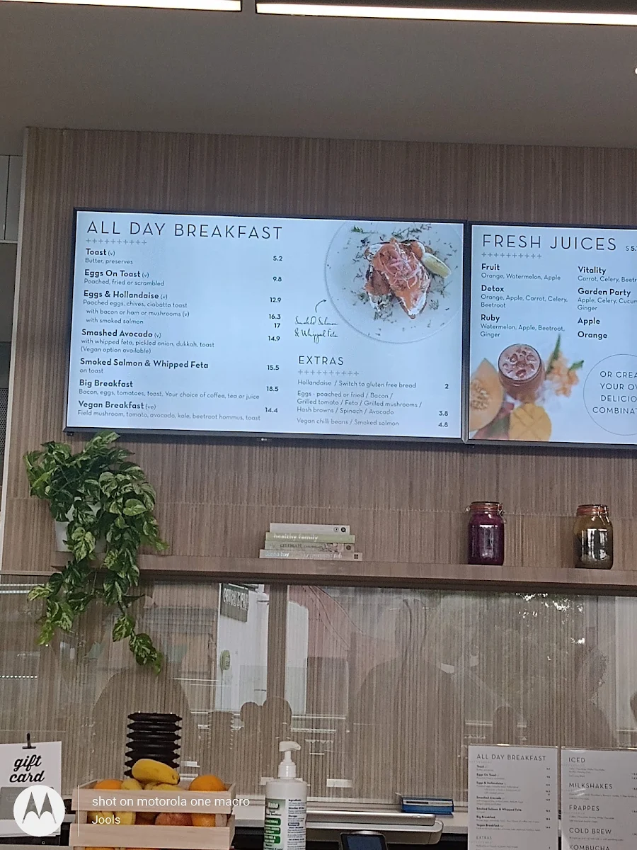 Menu, Pounds and Ounces Cafe
