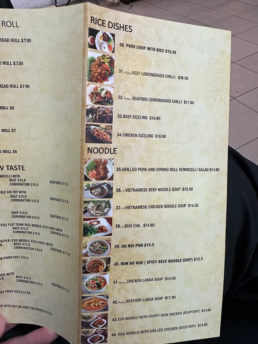 Menu, Ha Noi Corner