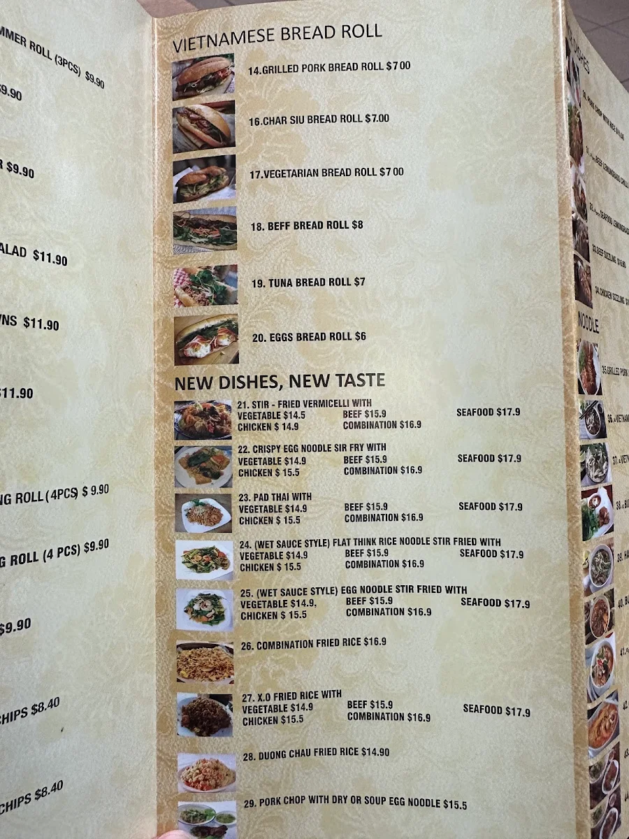 Menu, Ha Noi Corner