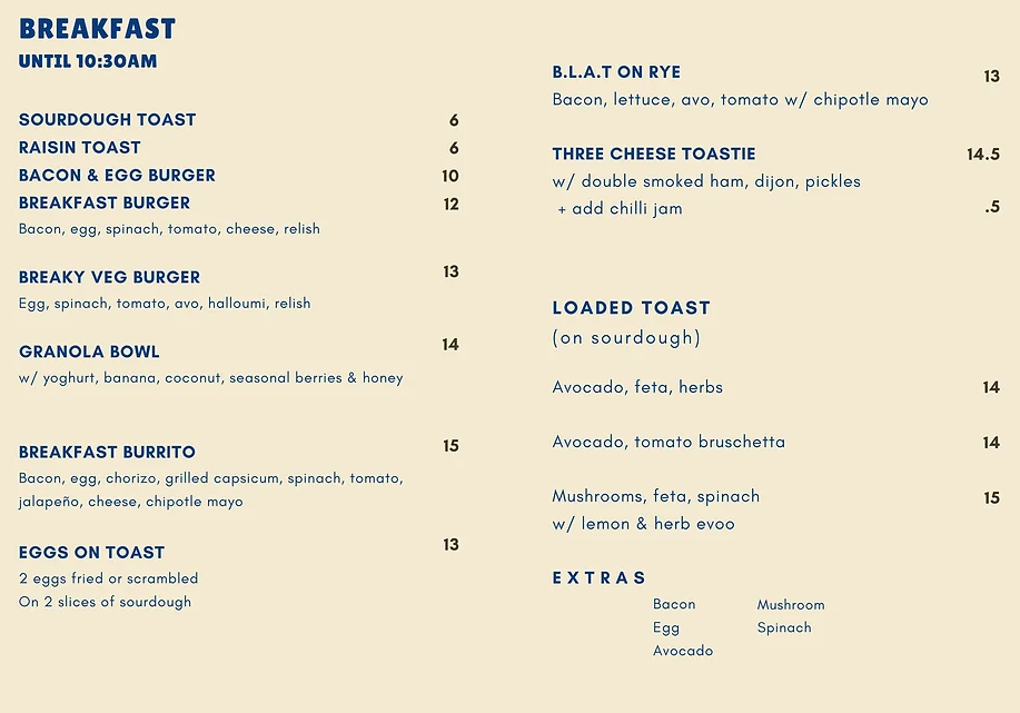 Menu, Levendi