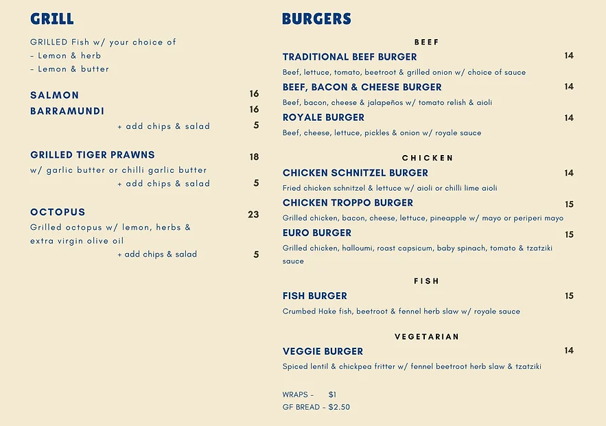 Menu, Levendi