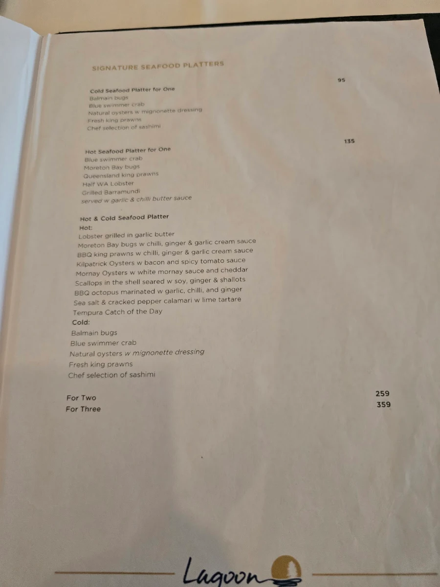 Menu, Levendi