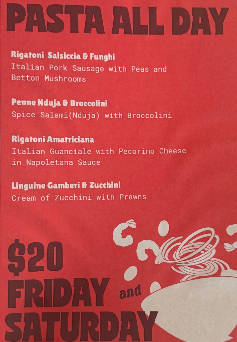 Menu, Red Lenny