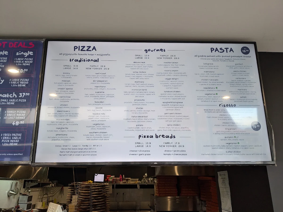 Menu, Mills and Grills