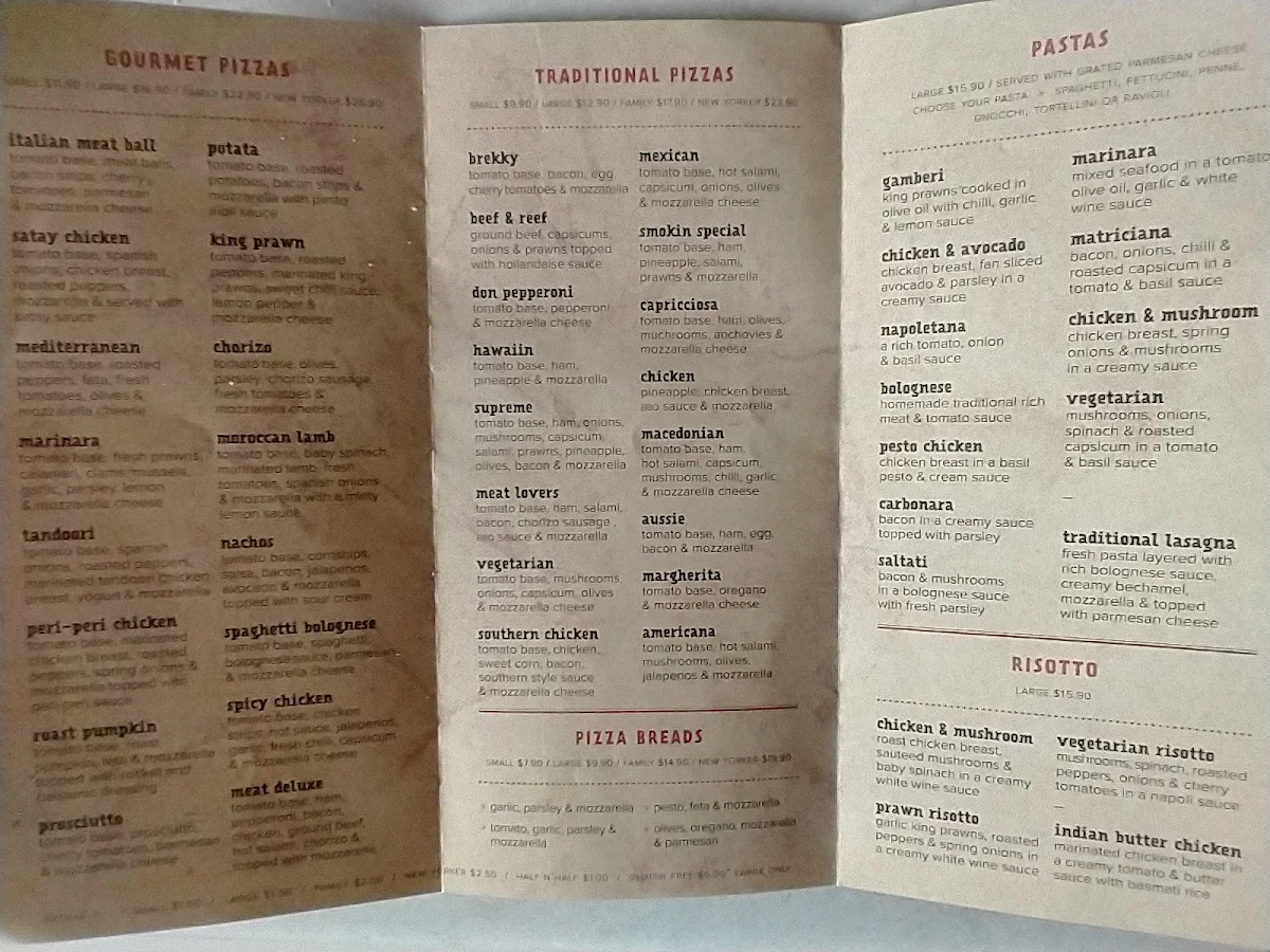 Menu, Mills and Grills