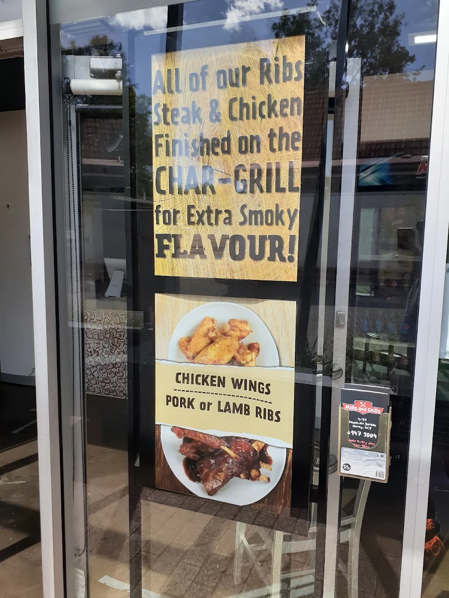 Menu, Mills and Grills