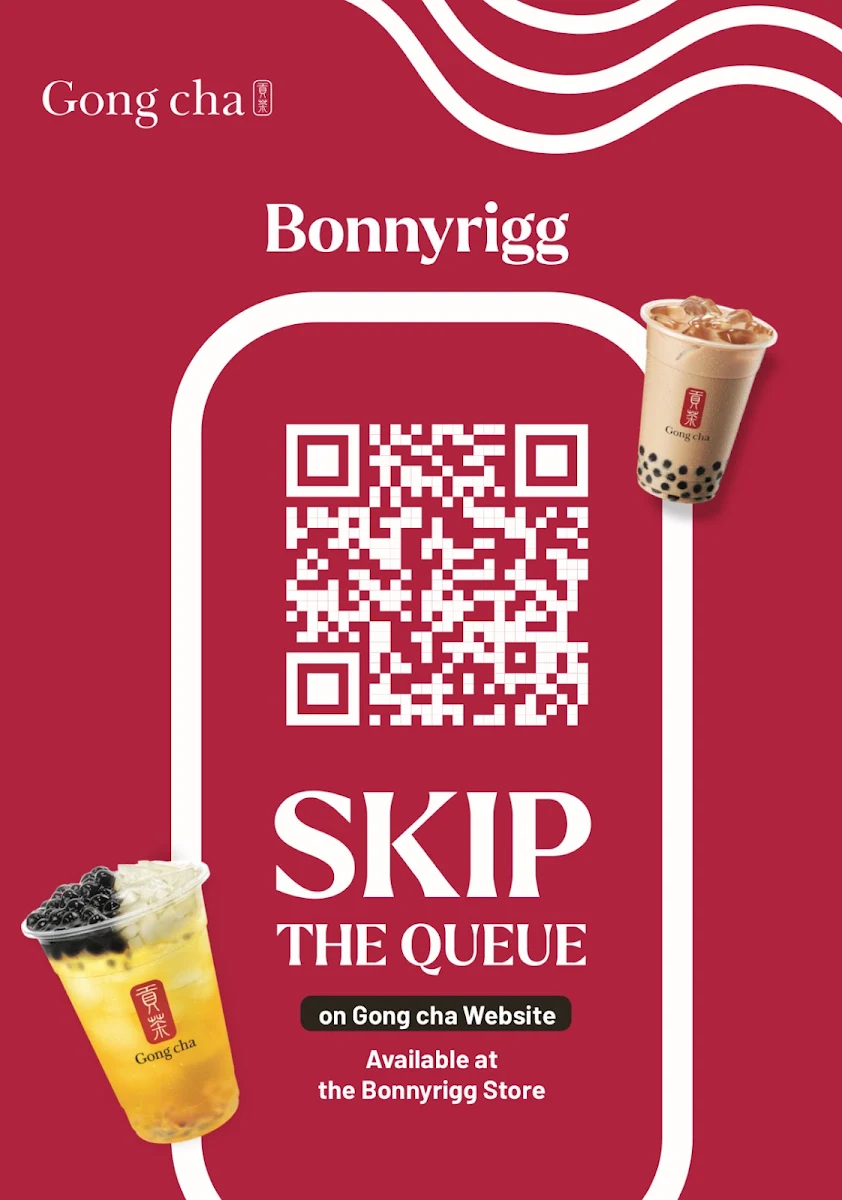 Menu, Gong Cha Bonnyrigg