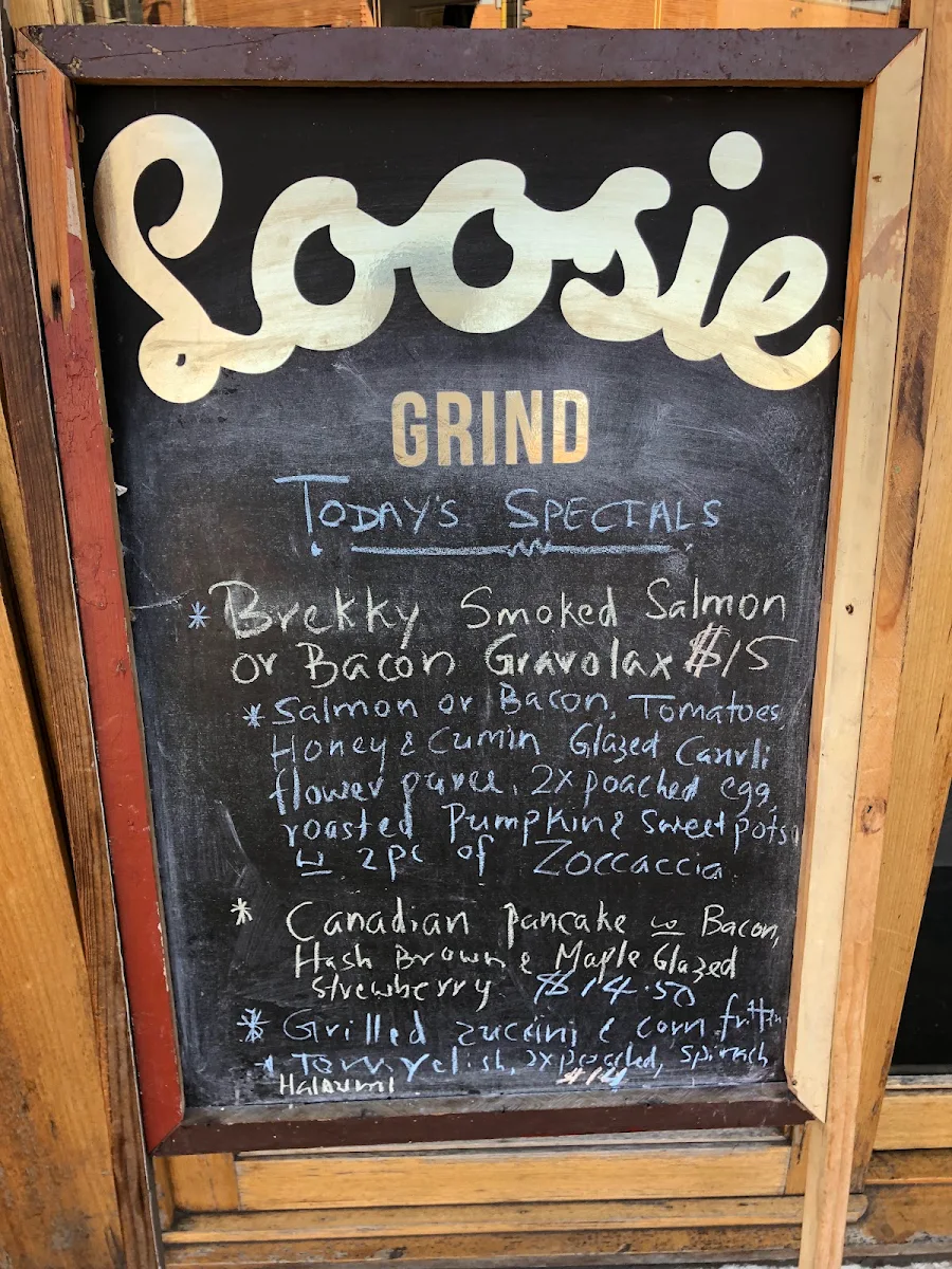 Menu, Loosie Grind
