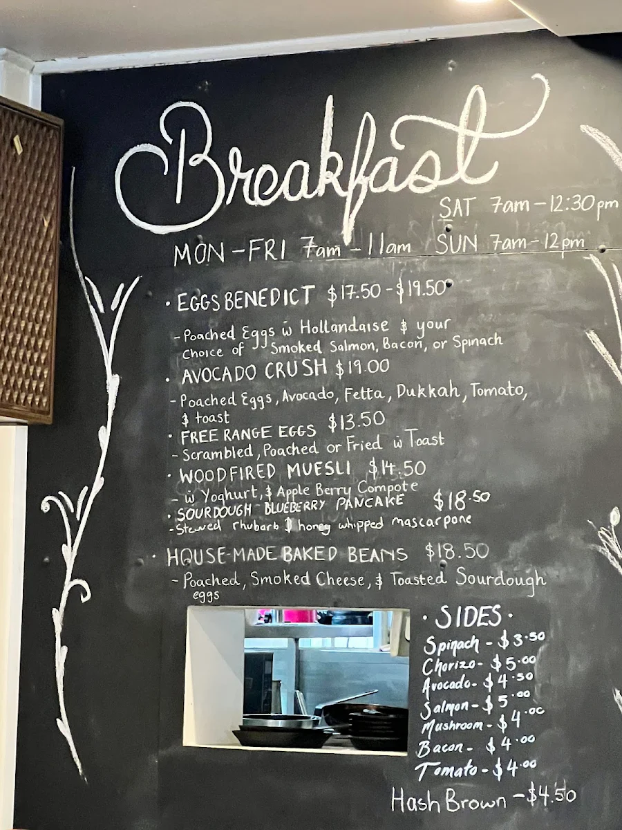Menu, Goldfish Bowl Cafe & Bakery