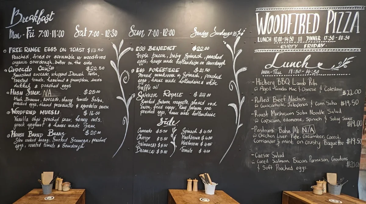 Menu, Goldfish Bowl Cafe & Bakery