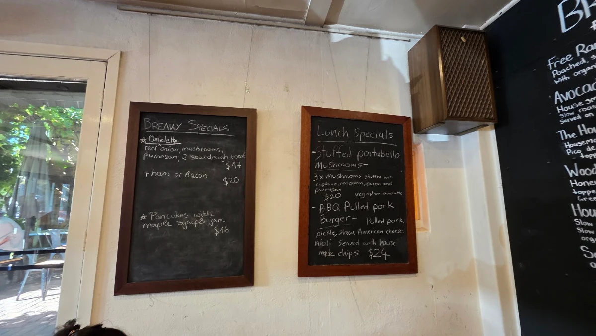 Menu, Goldfish Bowl Cafe & Bakery