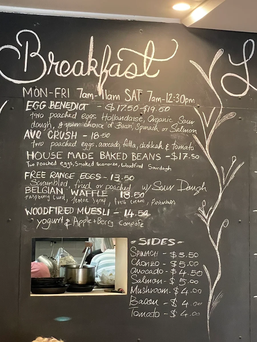 Menu, Goldfish Bowl Cafe & Bakery