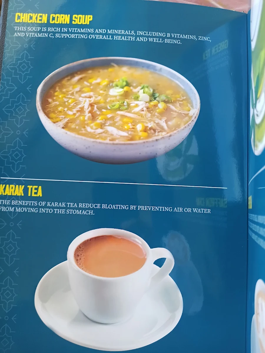 Menu, Afghan sultan breakfast