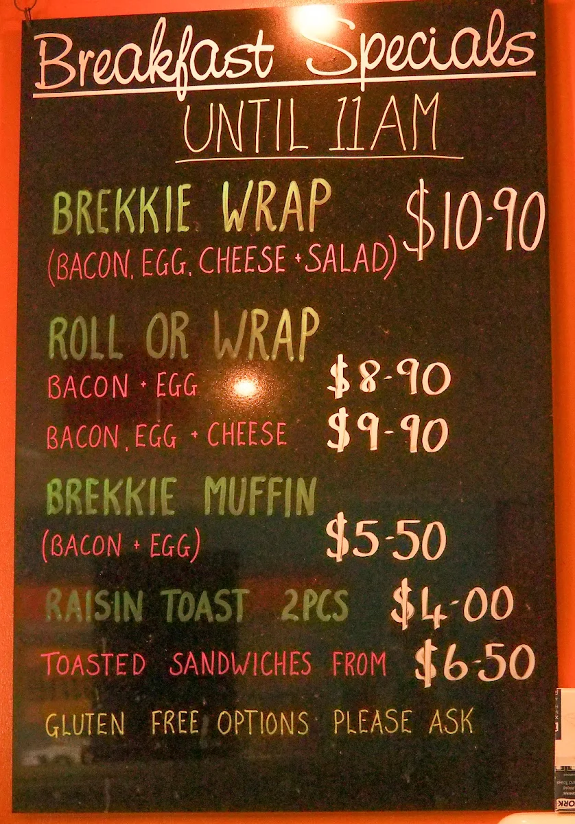 Menu, Cool Mango Salad Bar
