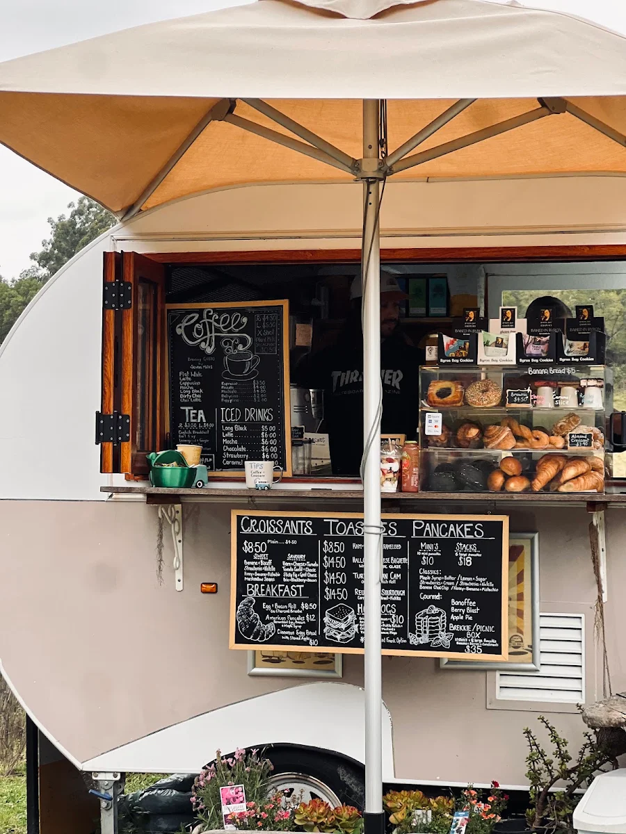 Menu, Retro Roast Coffee Van