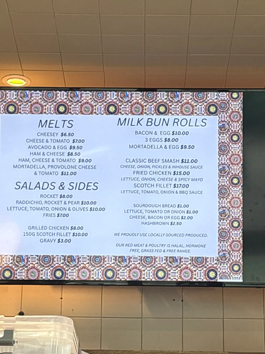 Menu, Andiamo Cantina