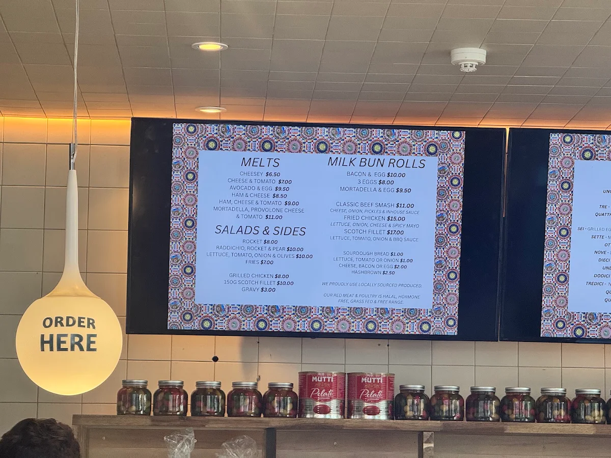 Menu, Andiamo Cantina