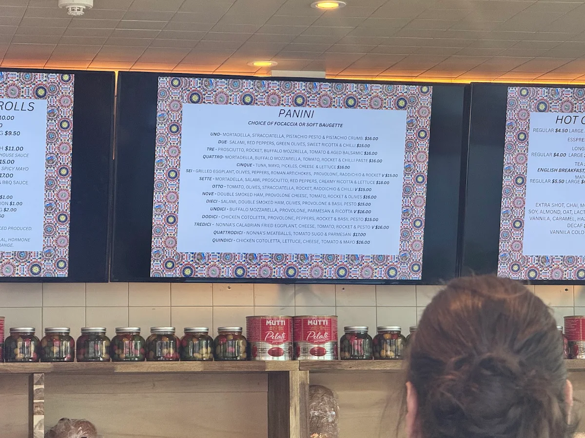 Menu, Andiamo Cantina
