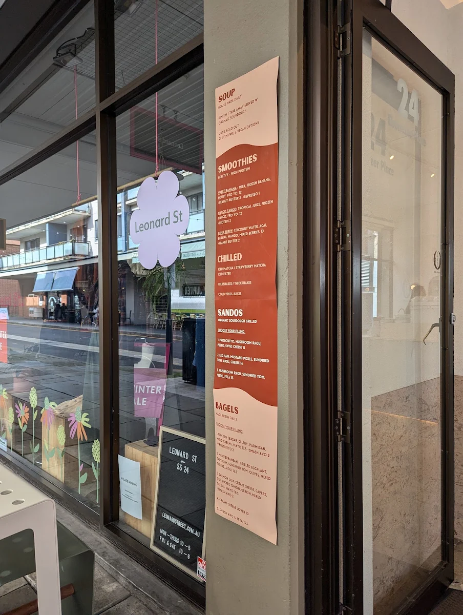 Menu, OVO - coffee & gelato