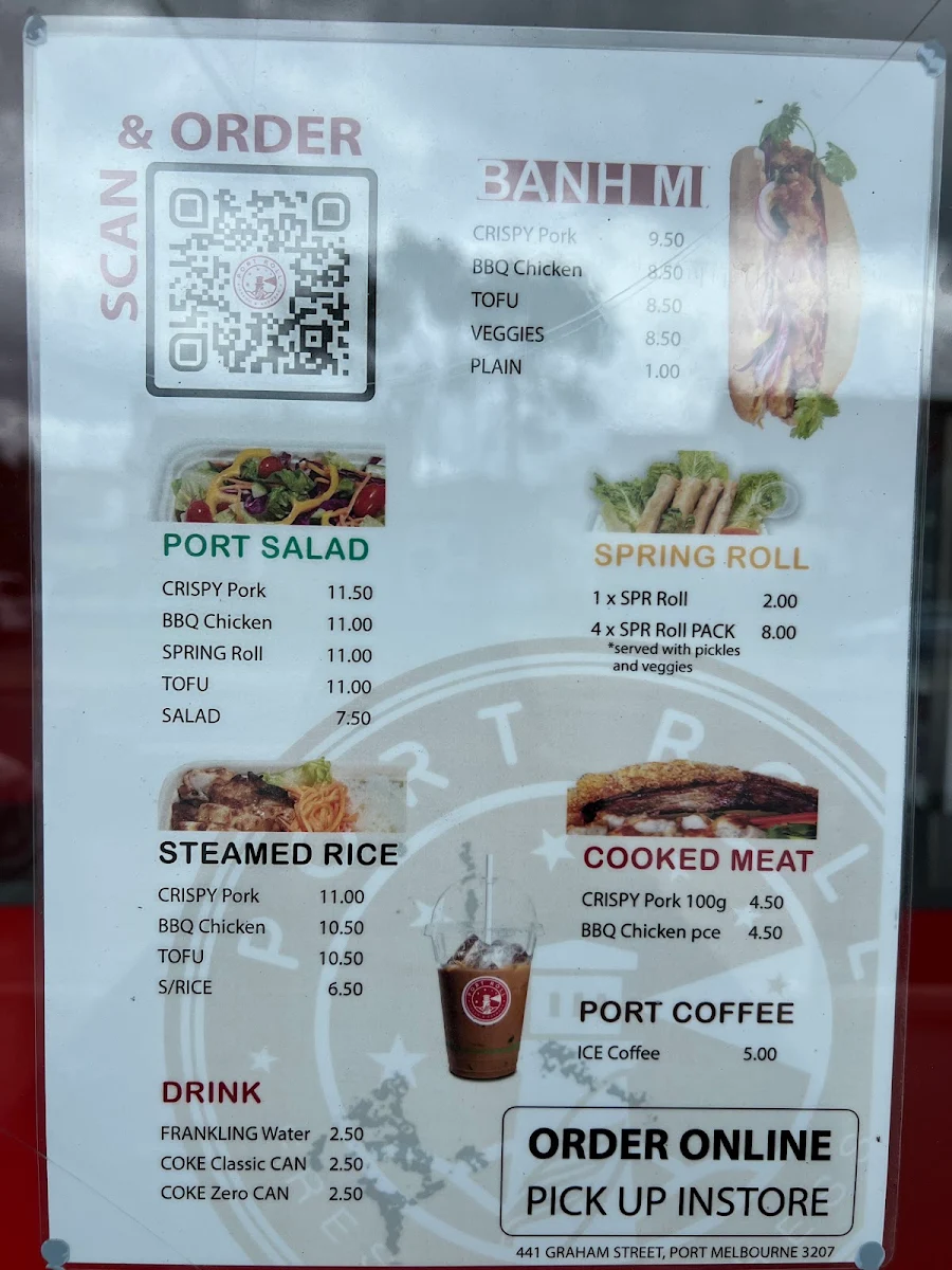 Menu, PORT ROLL