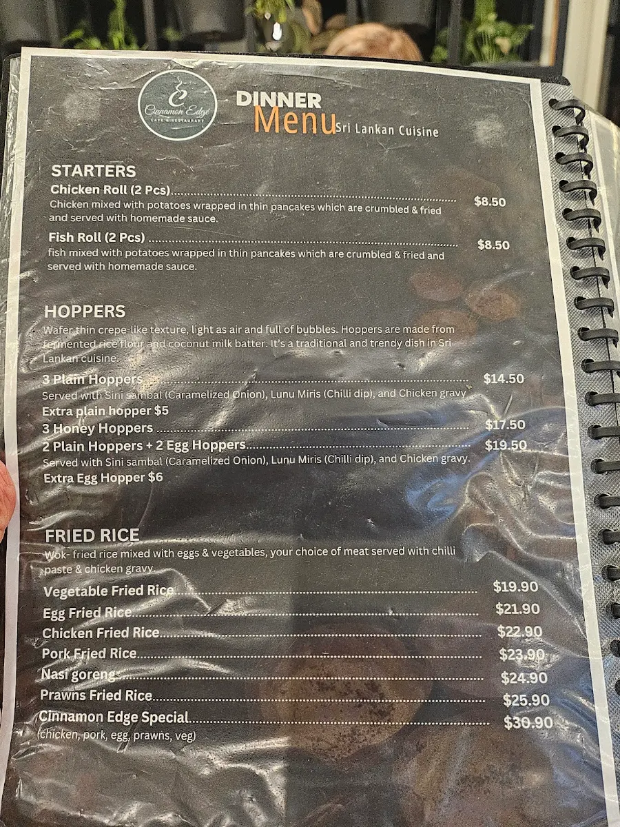Menu, Cinnamon Edge