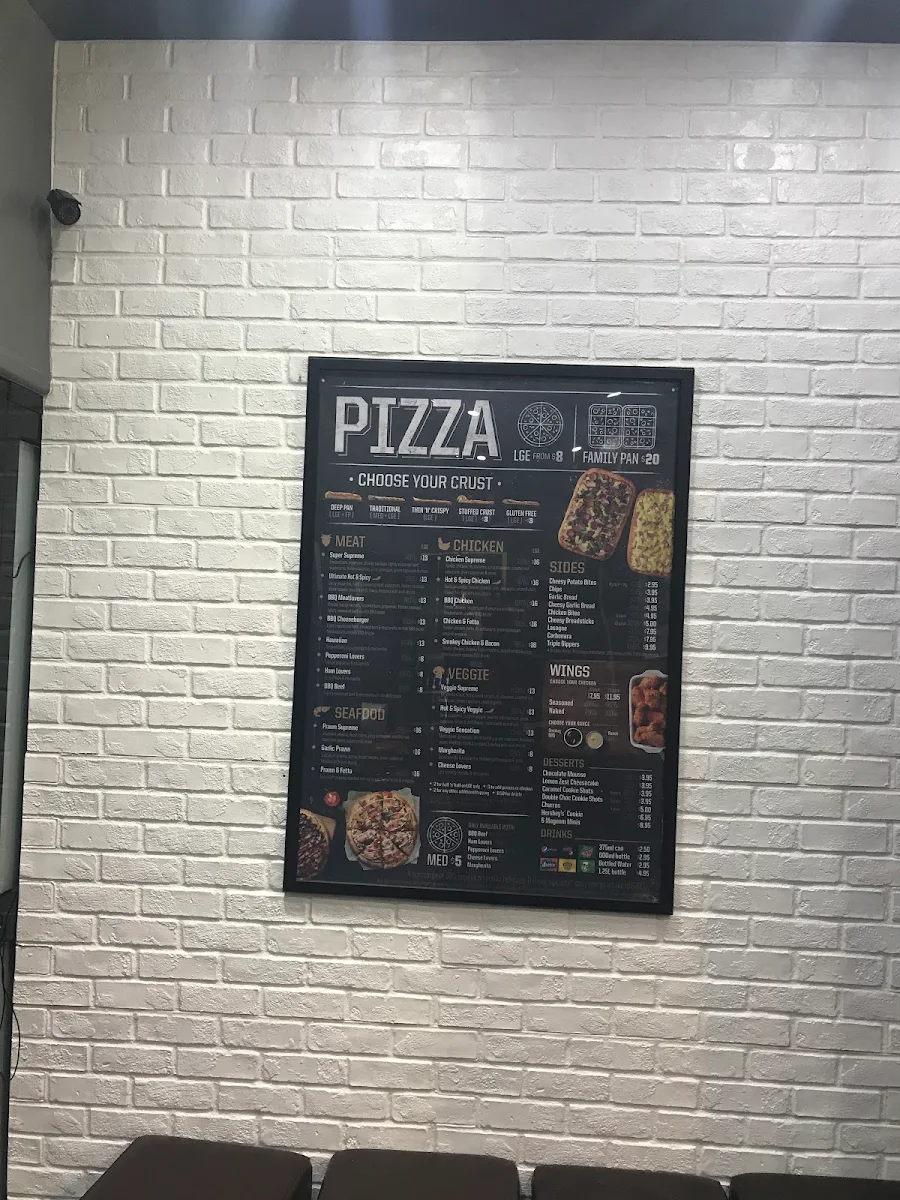 Menu, Pizza Hut Carina